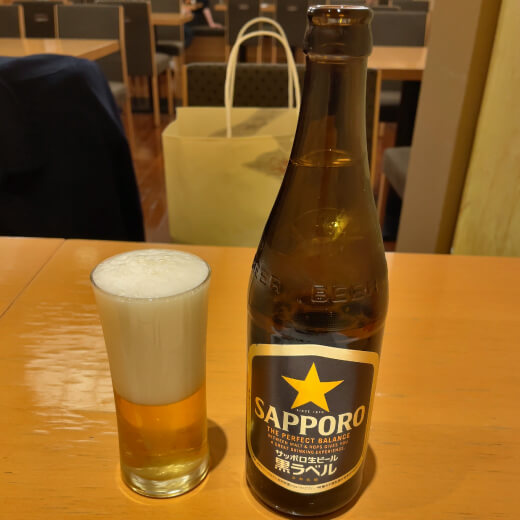 竹葉亭　瓶ビール